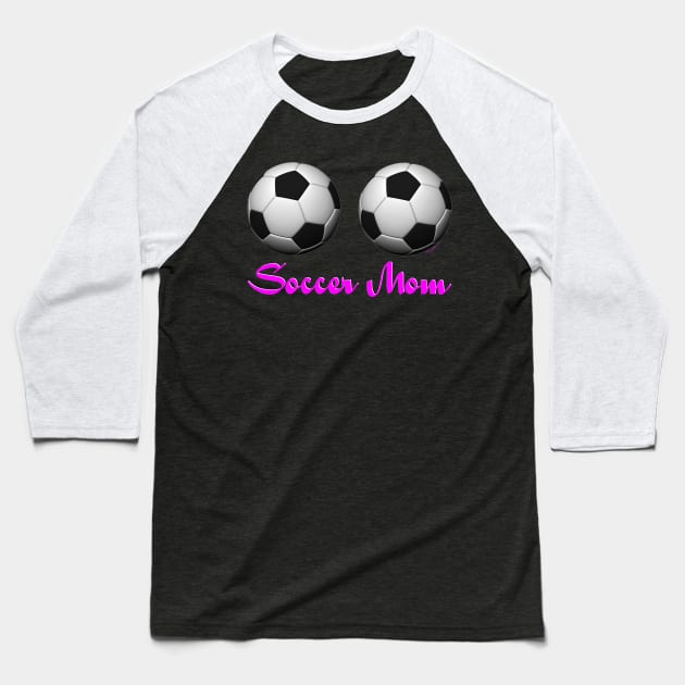 Soccer Mom Baseball T-Shirt by RainingSpiders